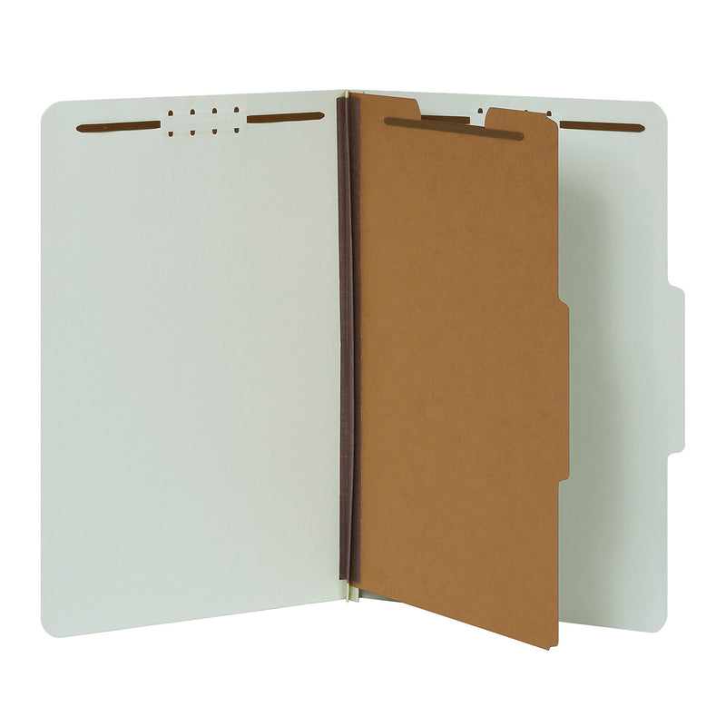 Pendaflex Recycled Classification Folder, 1-Dividers, 2" Expansion, Legal Size, Light Green, 10/Box (17175EE)