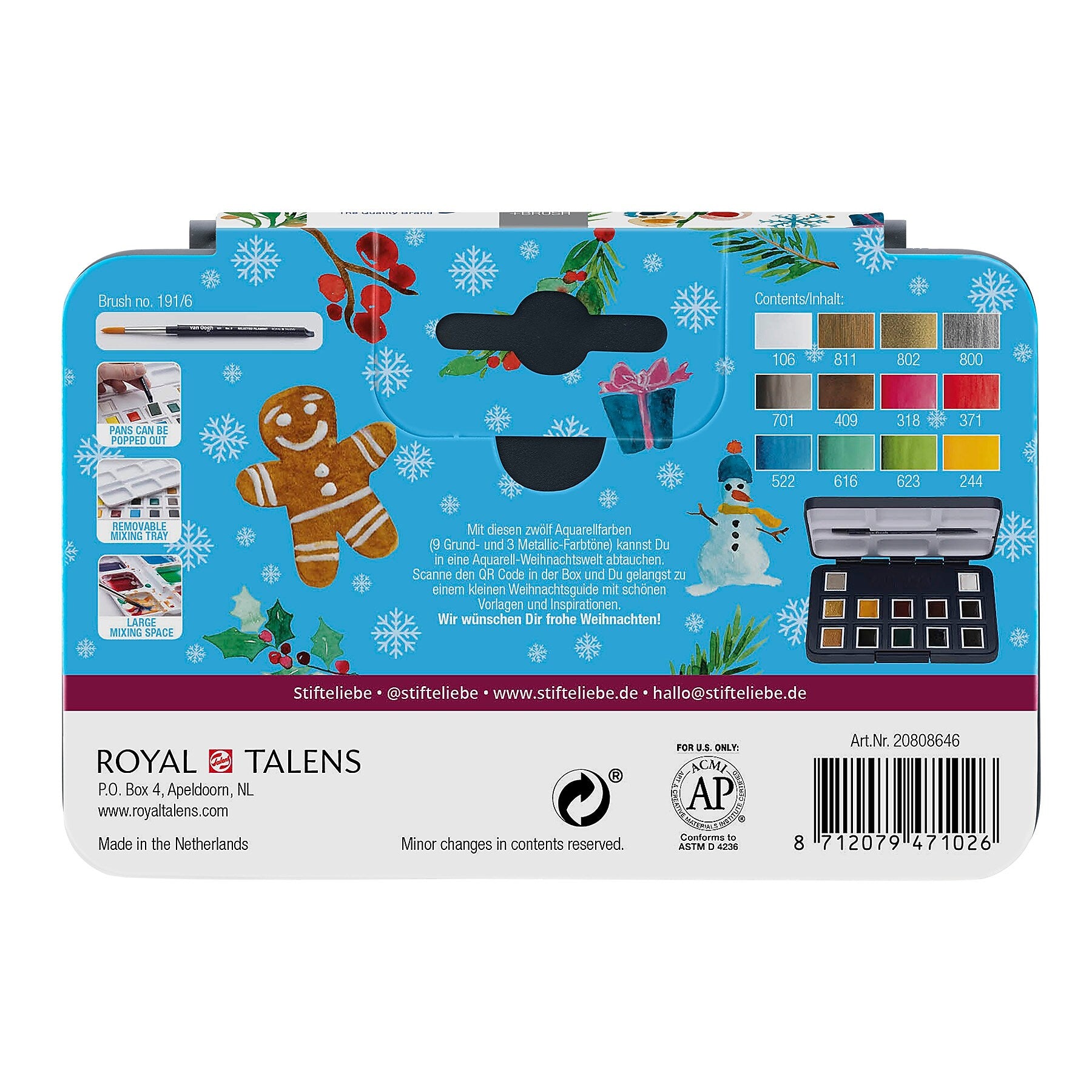 Talens Van Gogh Pinks & Violets Selection Watercolor Paint, Assorted Colors (VNG20808642)