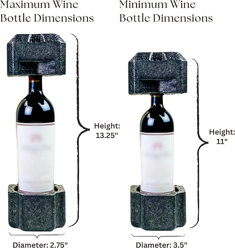 5" x 5" x 15" Wine Single Bottle Shipping Box, 200# Mullen Rated, Kraft, 12/Pack (WSS12)