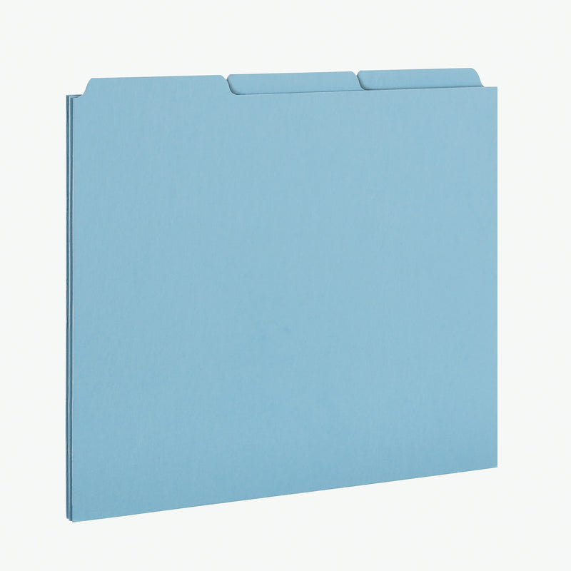 Pendaflex Blank Index File Guide, Letter, Blue, 100/Box (PN203)