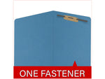 Medical Arts Press Reinforced End Tab File Folder, Straight Cut, Letter Size, Blue, 50/Box (S-01501-BLU)