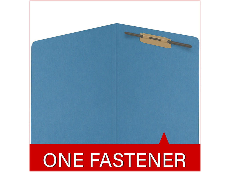 Medical Arts Press Reinforced End Tab File Folder, Straight Cut, Letter Size, Blue, 50/Box (S-01501-BLU)
