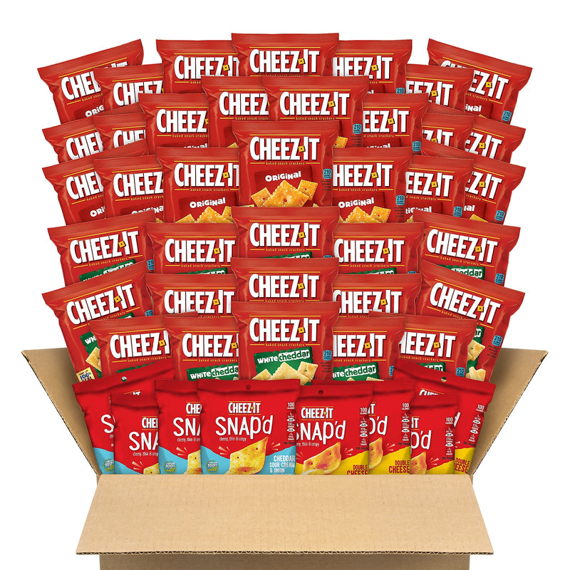 Cheez-It Crackers Variety Box, 1.5 oz., 45 Packs/Box (700-00122)