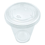 Boardwalk Souffle/Portion Cup Lids, Fits 3.25 oz to 5.5 oz Portion Cups, Clear, 2,500/Carton
