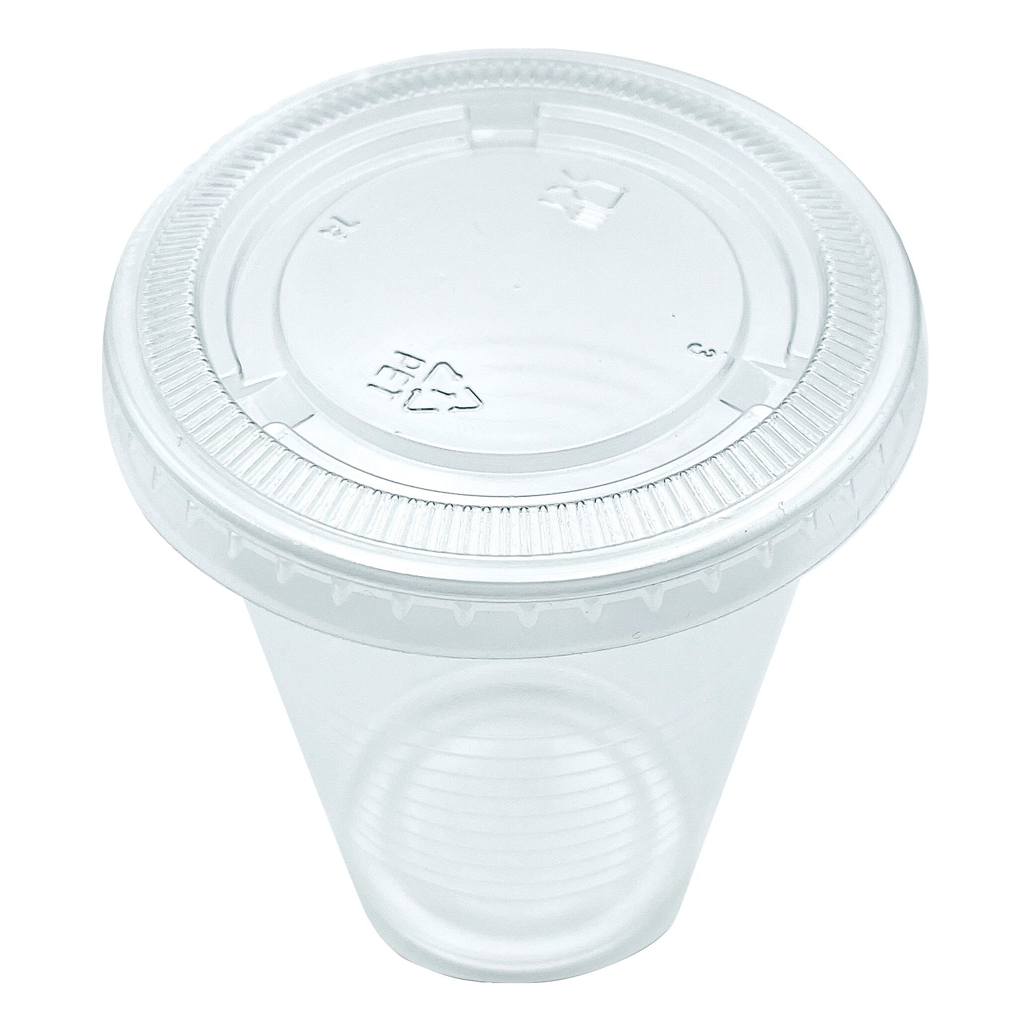 Boardwalk Souffle/Portion Cup Lids, Fits 3.25 oz to 5.5 oz Portion Cups, Clear, 2,500/Carton