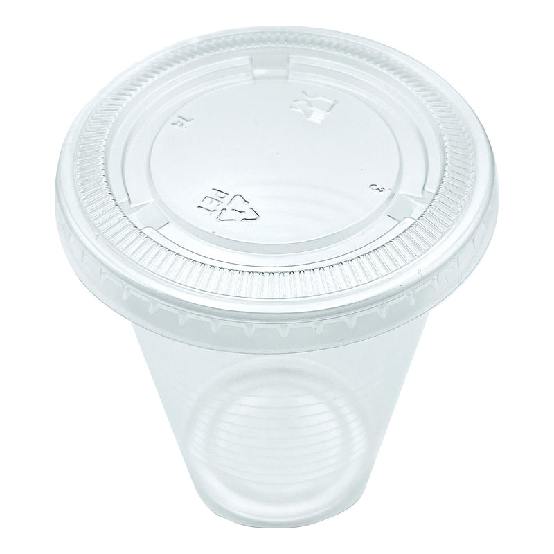 Boardwalk Souffle/Portion Cup Lids, Fits 3.25 oz to 5.5 oz Portion Cups, Clear, 2,500/Carton