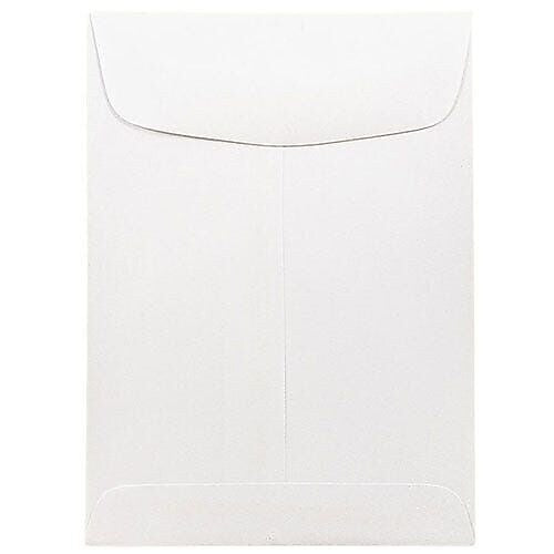 JAM Paper Policy Envelope 5 1/4" x 7 1/4", White, 100/Pack (4100d)