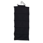 Household Essentials Hanging Shoe Organizer with 10 Pockets, Black (7610-1)