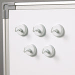 Learning Resources Magnetic Hooks, Strong Magnetic Hooks, White, Set of 5 (LER2698)