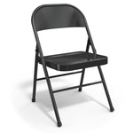 Staples® Metal Office Stacking & Folding Chair, Black, 4/Pack (51501)