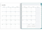 2024-2025 Blue Sky Teacher Lesson Dots 8.5" x 11" Academic Weekly & Monthly Planner, Plastic Cover, Multicolor (100330-A25)