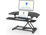FlexiSpot M7 Series 36"W Manual Rectangular Adjustable Standing Desk Converter, Black (M7-E-36C)
