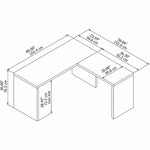Bush Business Furniture Echo 60"W L Shaped Desk, Pure White (ECH026PW)