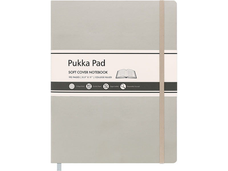 Pukka Pad Professional Notebooks, 8.5" x 11", College Ruled, 96 Sheets, Beige (9943-SIG)