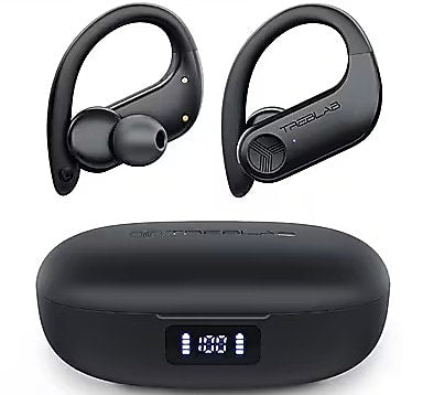 Treblab X3 Pro Wireless Noise Canceling Earbuds, Bluetooth, Black (X3-PRO-B)