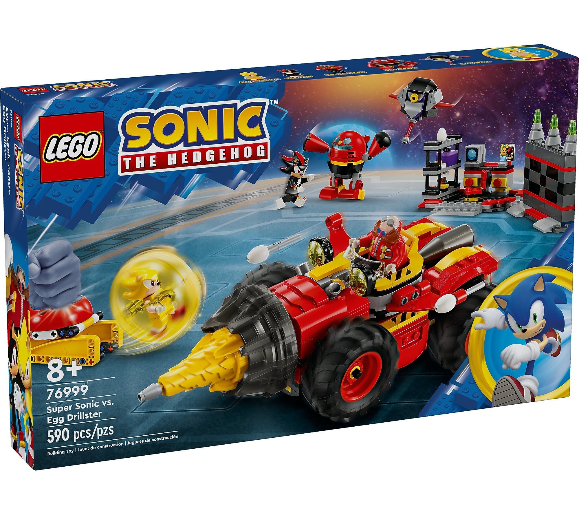LEGO Sonic Super Sonic vs. Egg Drillster, 590 Pieces (76999)