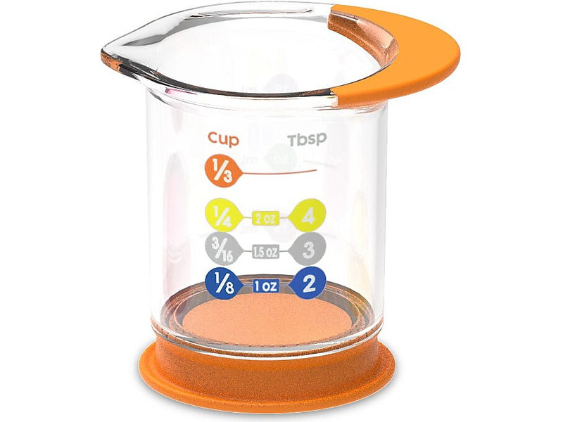 hand2mind Rainbow Fraction Liquid Measuring Cups, 6/Set (94468)