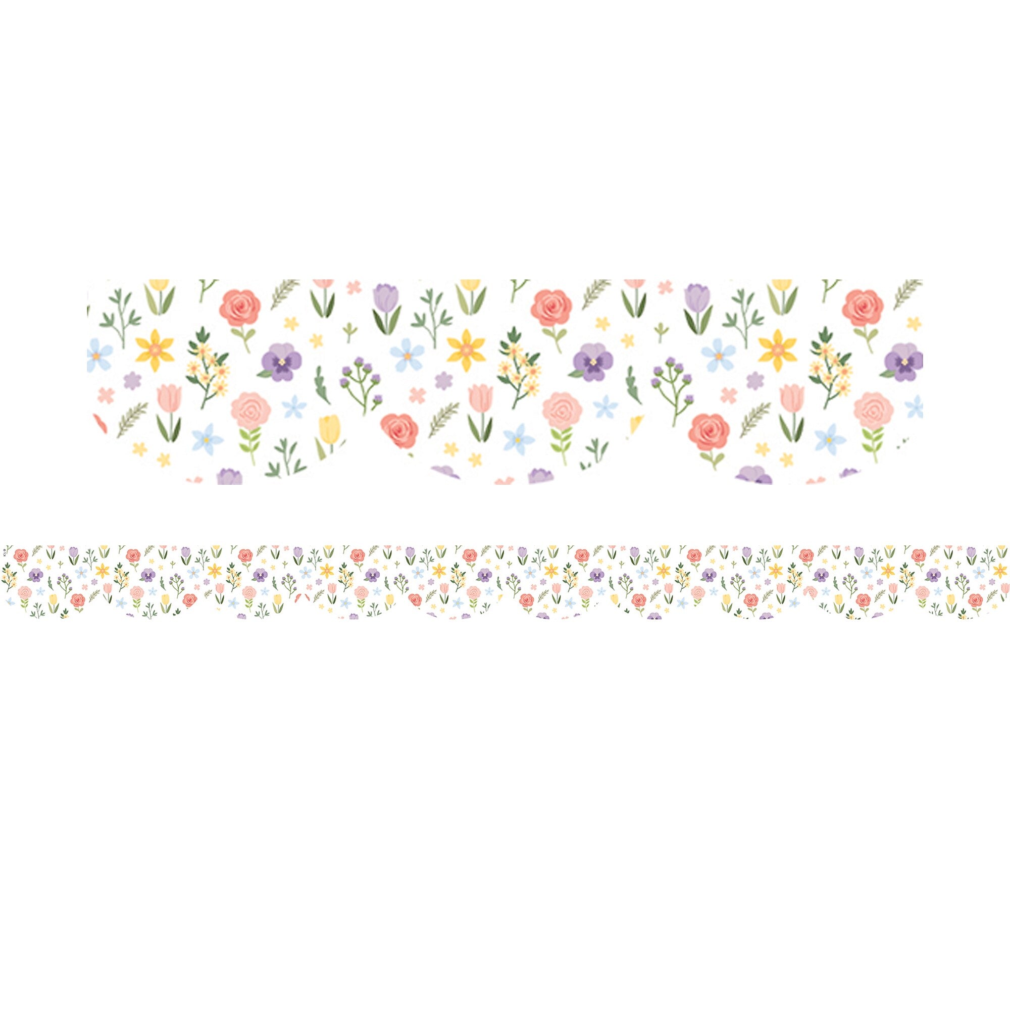Teacher Created Resources Die-Cut Border Trim, 2.75" x 2.92', Cottagecore, 12/Pack, 6 Packs/Bundle (TCR6108-6)
