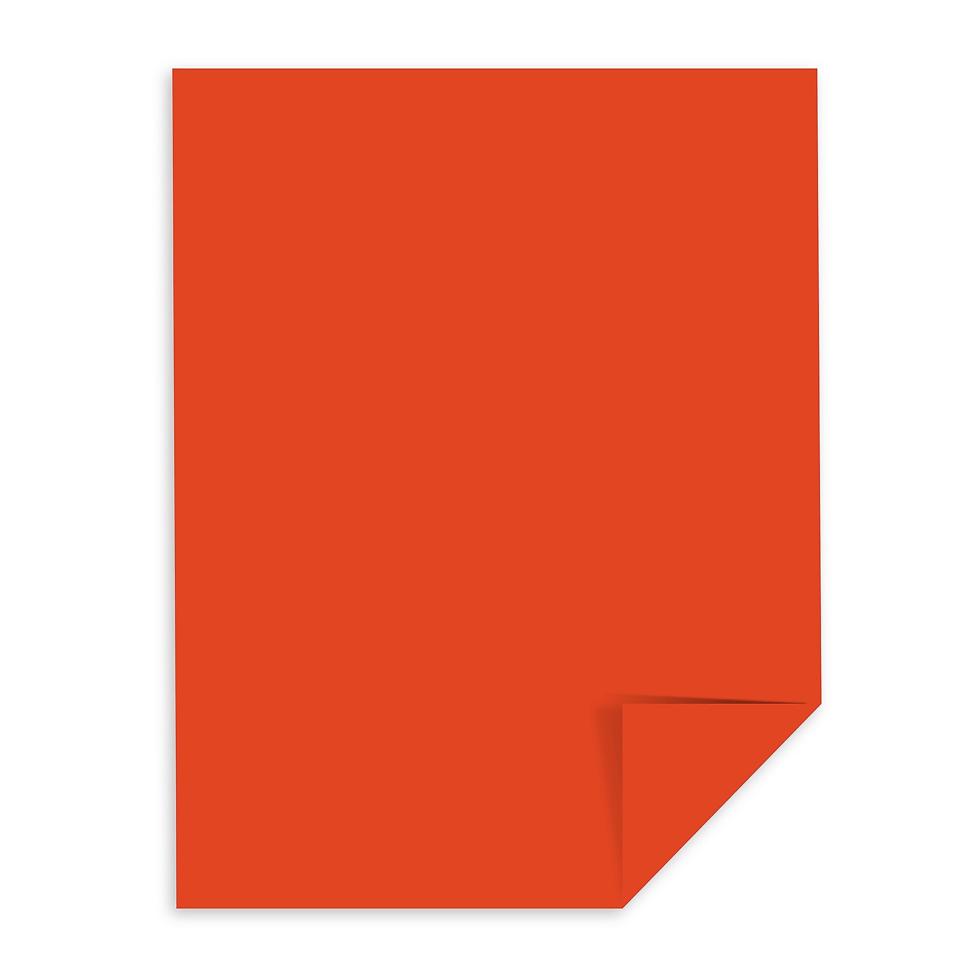 Astrobrights 8.5" x 11" Color Multipurpose Paper, 24 lbs., Orbit Orange, 500 Sheets/Ream, 10/Ream (WAU22561CT)