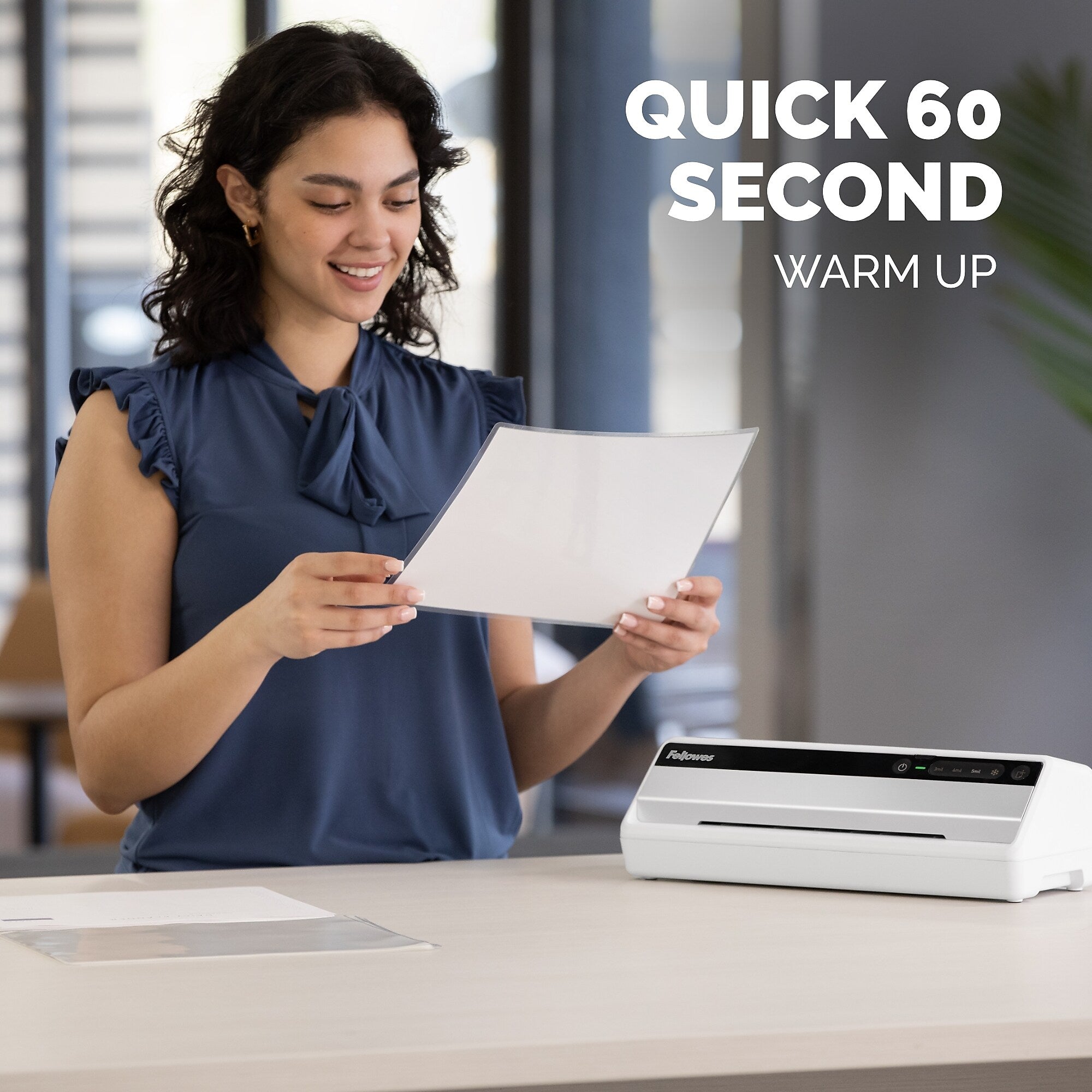 Fellowes Saturn 95 Thermal & Cold Laminator with 10-Sheet Starter Kit, 9.5" Width, White (5735801)