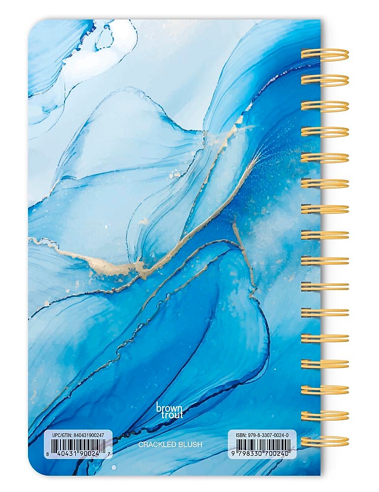 BrownTrout Crackled Blush Hardcover Journal, 5.25" x 8.25", Multicolored, 192 Pages (9798330700240)
