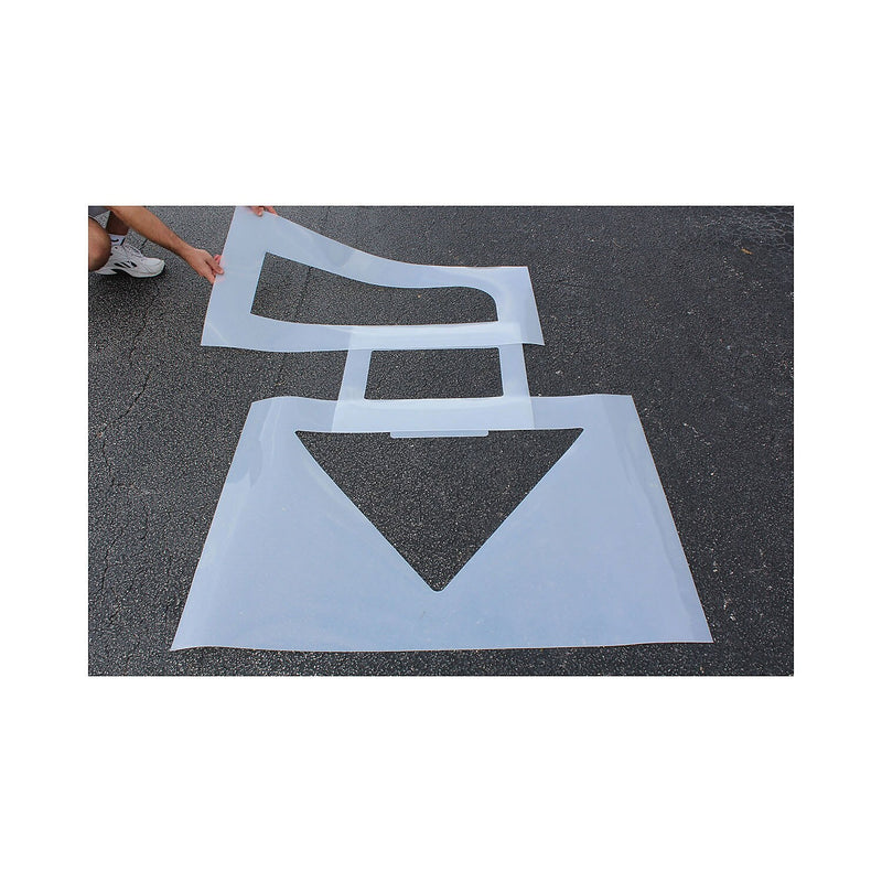 Accuform Parking Lot Stencil, ARROW KIT, 34" x 42" Straight plus 48" x 48" Turn, Plastic. (FMS252)