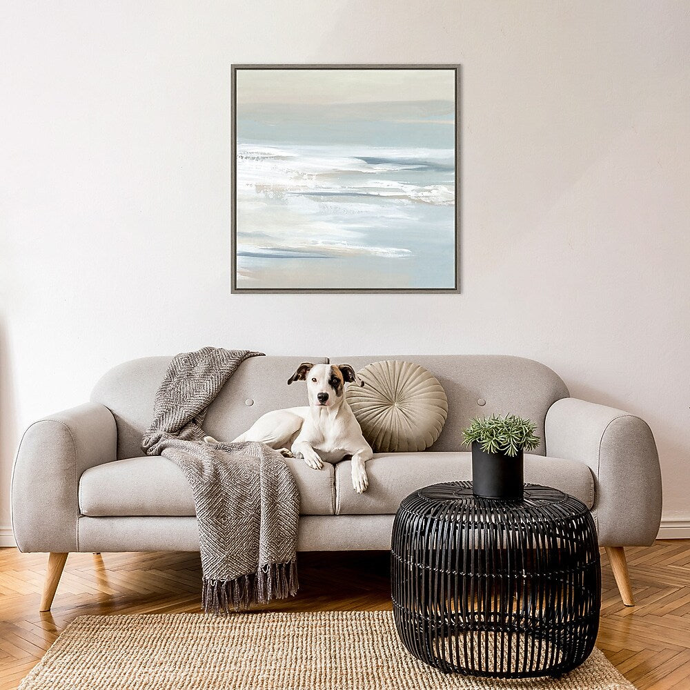Amanti Art Shadows of the Sea I by Lera Framed Canvas Wall Art Print, 30" x 30" (A42678024568)