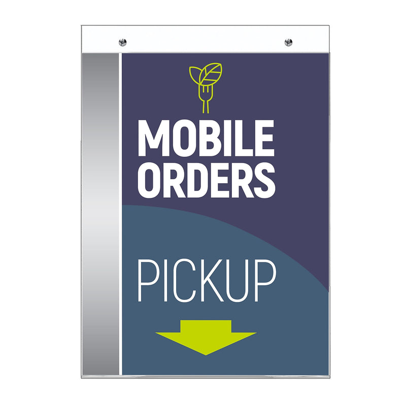 Deflecto Image Document Holder, 8.5" x 11", Vertical, Wall Mounted, Clear Plastic (DEF68201)