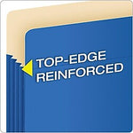 Pendaflex Color File Pockets, 3 1/2" Expansion, Letter Size, Blue, 25/Carton (1524CT BLU)