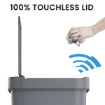 iTouchless Plastic Sensor Trash Can, 13.2 Gallon, Gray (SP13GG)