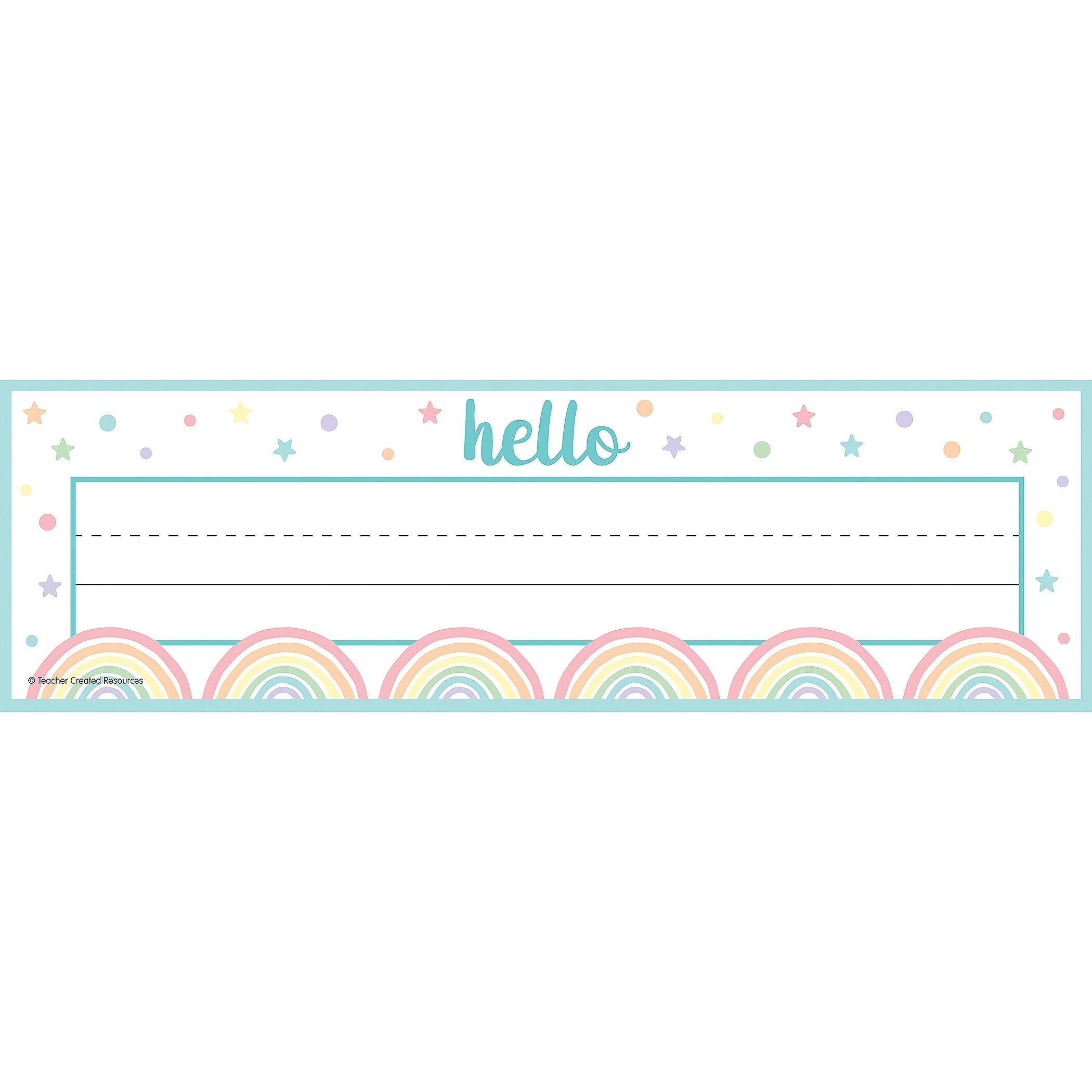 Teacher Created Resources Pastel Pop Name Plates, 36/Pack, 6 Packs/Bundle (TCR8422-6)