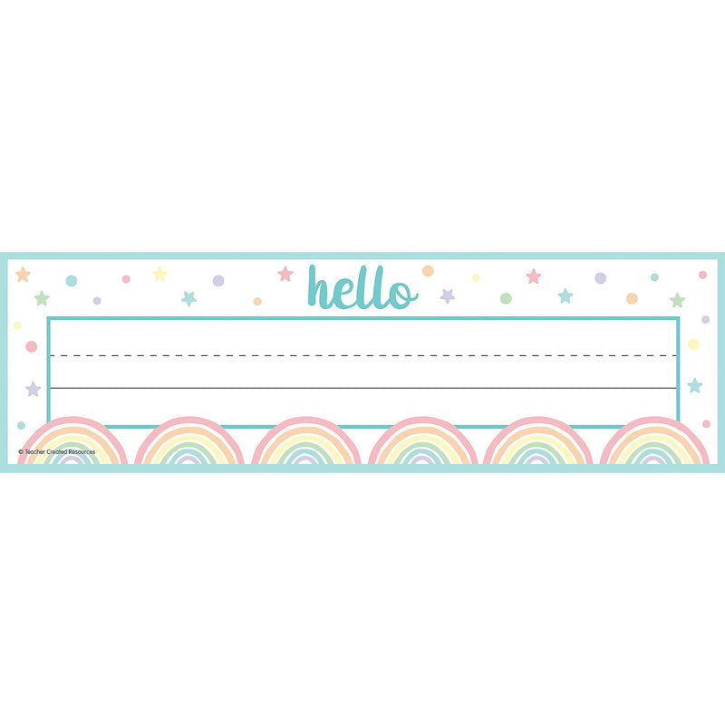 Teacher Created Resources Pastel Pop Name Plates, 36/Pack, 6 Packs/Bundle (TCR8422-6)