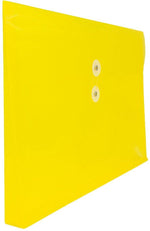 JAM Paper Premium Plastic Document File, Legal, Yellow, 3/Pack (219B1YEX3)