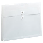 JAM Paper Premium Plastic Document File, Letter, White, 3/Pack (218B1WHX3)