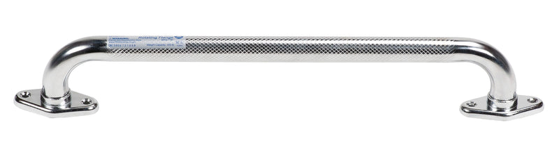 Dynarex Rotating Flange Knurled Grab Bar, 18" Inches, Chrome (10313)