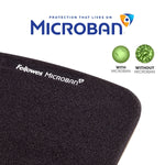 Fellowes PlushTouch Foam Non-Skid Mouse Pad/Wrist Rest Combo, Black (9252001)
