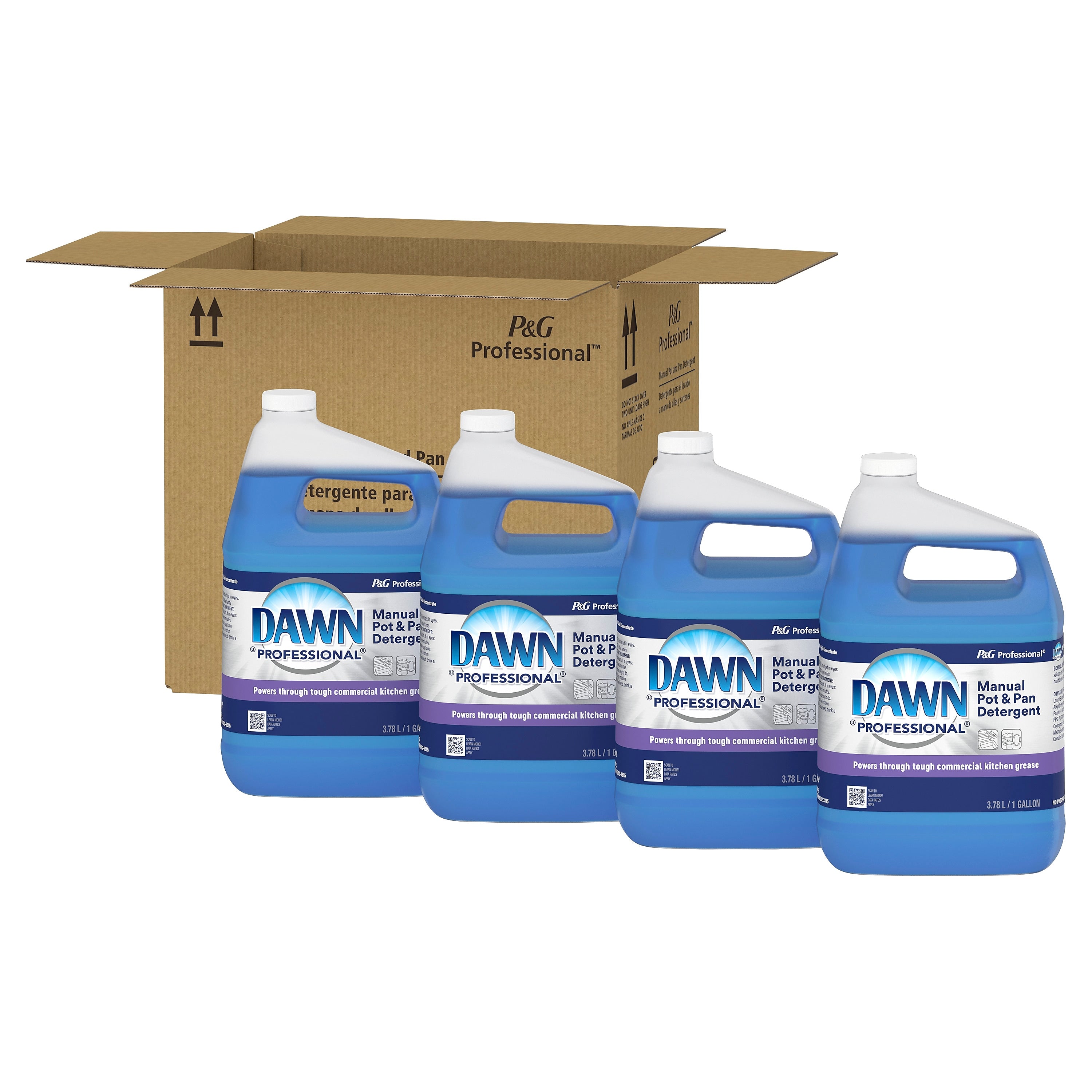 Dawn Professional Manual Pot & Pan Liquid Dish Soap, Original Scent, 1 Gal., 4/Carton (57445)
