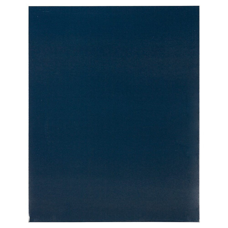 JAM Paper Glossy 2 Pocket Cardstock Presentation Folder, Navy Blue, 100/Box (5042523B)
