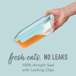 bentgo Leak-Proof Glass Containers, 4/Set (BGPLGLPK1-SA)