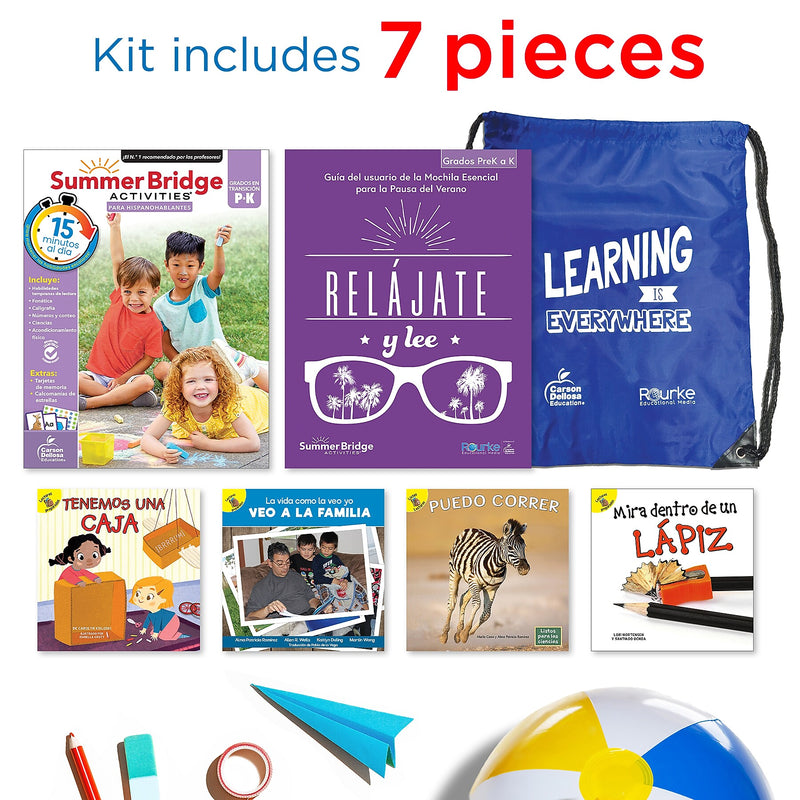 Summer Bridge Activities Summer Bridge Spanish Backpack, Grade PK-K Workbook, 7/Set (CD-145435)