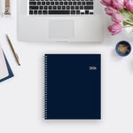 Planning Calendar BS Passages/Solid Navy PP 8x10 RY26 Monthly Safety Wirebound -