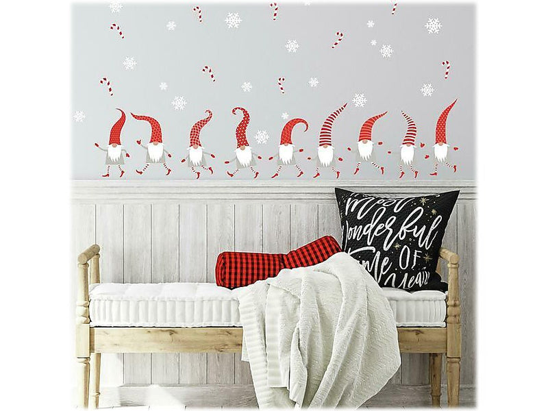 RoomMates Gnomes Traditional Wall Decal Set, Holiday (RMK5006SCS)