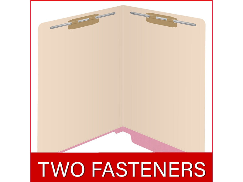 Medical Arts Press Reinforced End Tab File Folder, Straight-Cut, Letter Size, Manila/Violet, 50/Box (S-09473-PRP)