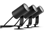 Philips Hue Lily LED 3-Piece Outdoor Spotlights, Black (1746730V7)