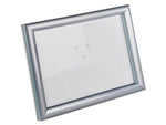 Azar Sign Holder, 8.5" x 11", Table Top, Silver, Plastic, 4/Pack (300332-SLV-4PK)