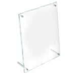 Azar Poster Holder, 10" x 12.5", Vertical, Table Top, Clear, Acrylic, 2/Pack (252952)