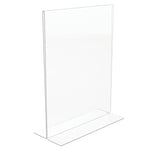 Staples Sign Holder, 8.5" x 11", Clear Plastic (ST16656/16656)