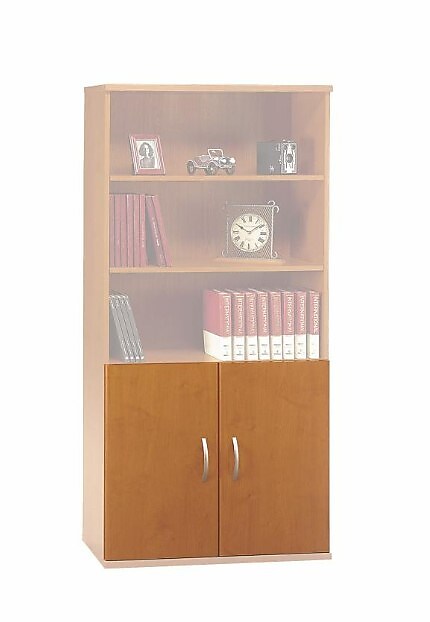 Bush Business Furniture Westfield Half-Height 2 Door Kit, Natural Cherry, (WC72411)