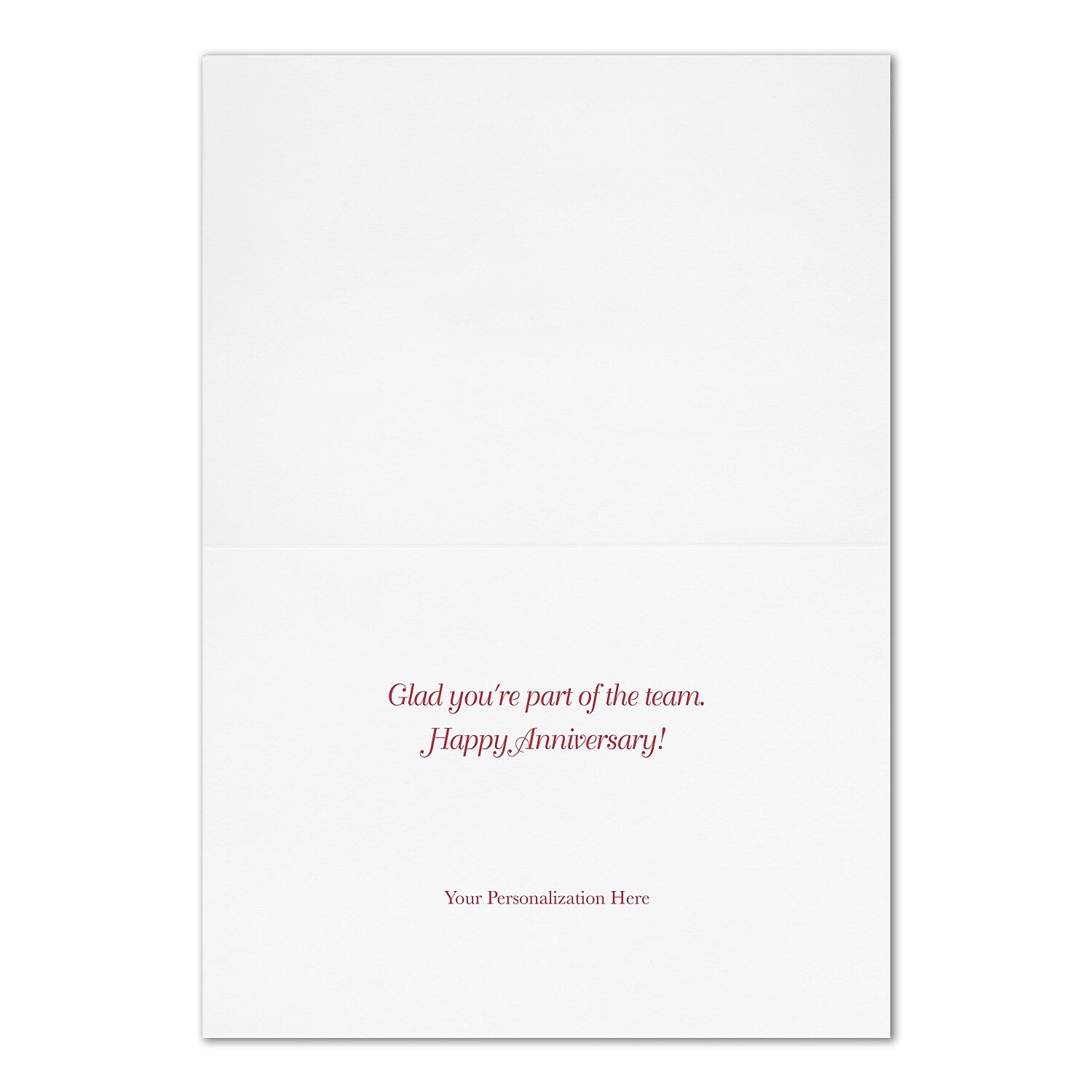 "Anniversary Gala" Card w/ Gold Lined White Envelope, 100/BX