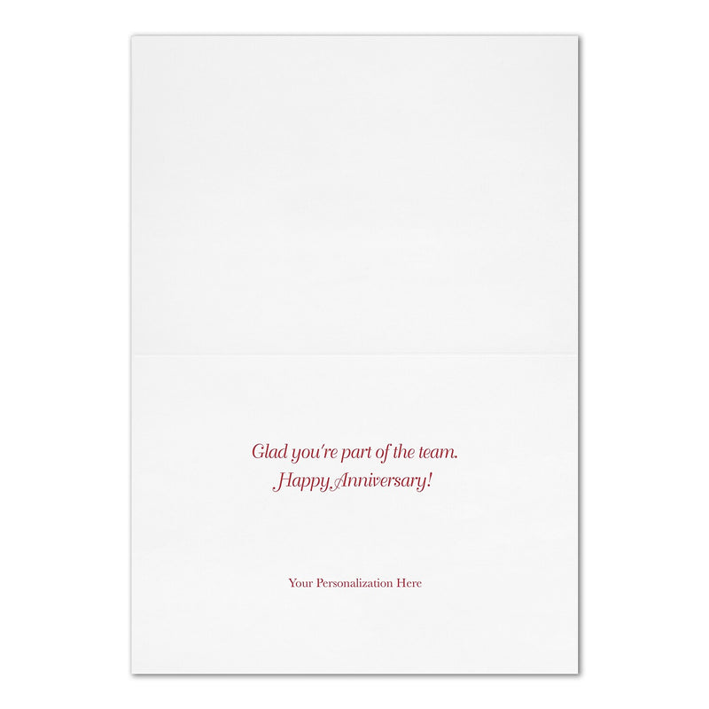 "Anniversary Gala" Card w/ Gold Lined White Envelope, 100/BX